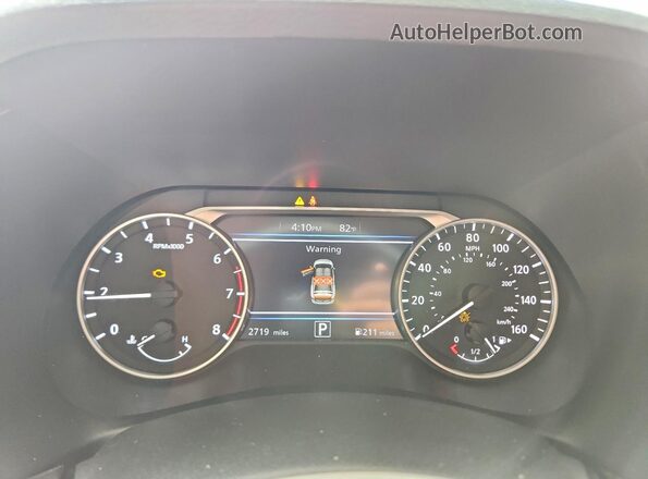 3N1AB8CV5SY409854 2025 NISSAN SENTRA White ხელსაწყოთა პანელის ხედი