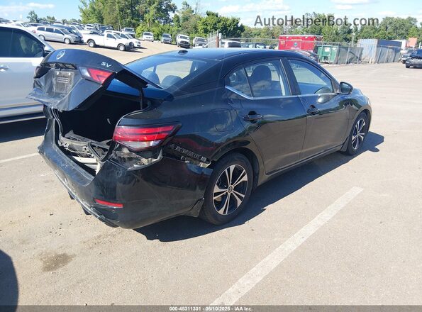 3N1AB8CV6LY290357 2020 NISSAN SENTRA Черный Задняя правая четверть
