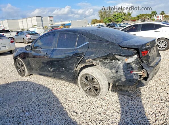 3N1AB8CV6MY283958 2021 NISSAN SENTRA Black Trasero izquierdo