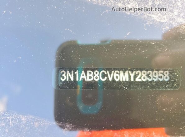 3N1AB8CV6MY283958 2021 NISSAN SENTRA Black Vista del compartimento del motor