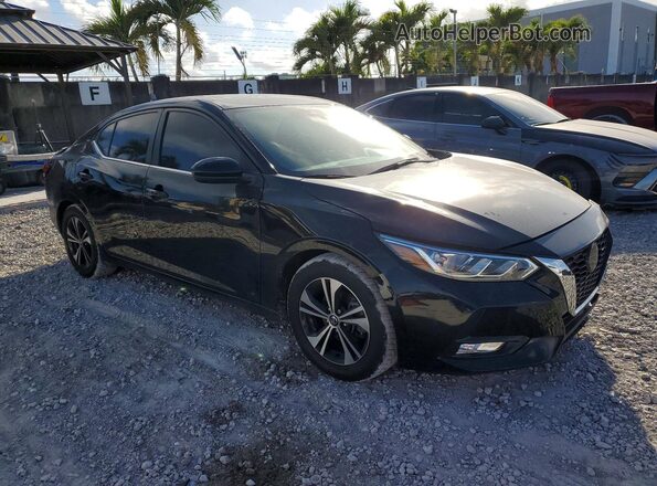 3N1AB8CV6MY283958 2021 NISSAN SENTRA Black Delantero derecho
