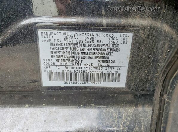 3N1AB8CV6MY299111 2021 NISSAN SENTRA Black 