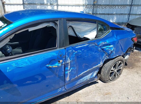 3N1AB8CV6NY244126 2022 NISSAN SENTRA Blue Դիմացի տեսք
