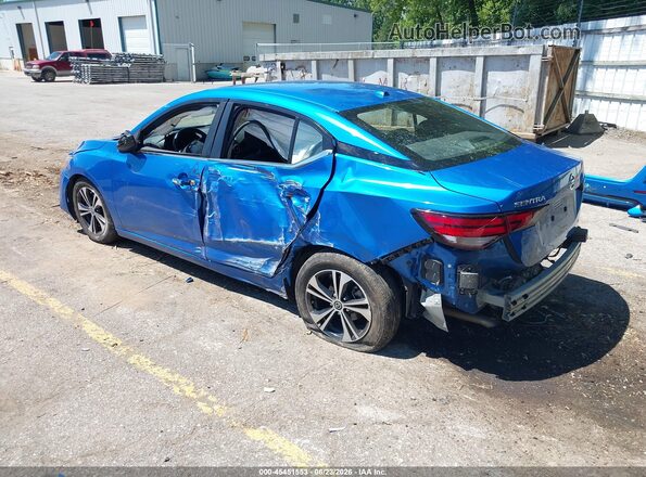 3N1AB8CV6NY244126 2022 NISSAN SENTRA Blue Հետևի ձախ