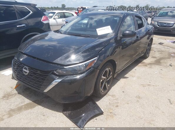 3N1AB8CV6RY265595 2024 NISSAN SENTRA Черный Передняя левая четверть