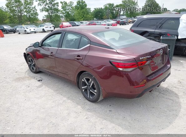 3N1AB8CV6SY210988 2025 NISSAN SENTRA Maroon Rear left