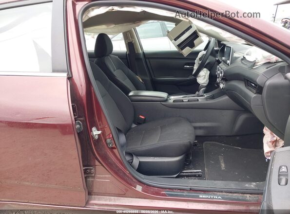 3N1AB8CV6SY210988 2025 NISSAN SENTRA Maroon Front interior view