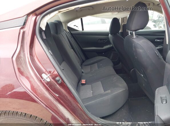3N1AB8CV6SY210988 2025 NISSAN SENTRA Maroon VIN sticker view