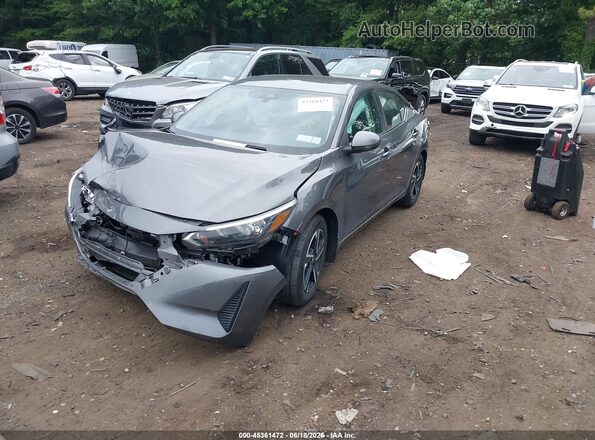3N1AB8CV6SY256398 2025 NISSAN SENTRA Gray წინა მარცხენა ხედი სამი მეოთხედიდან