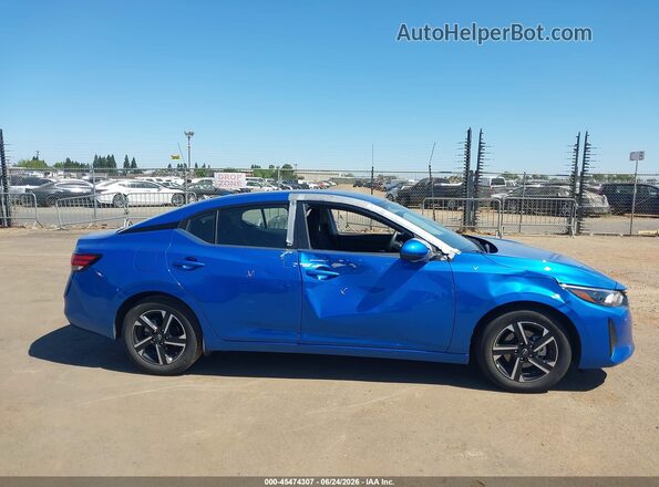 3N1AB8CV6SY309293 2025 NISSAN SENTRA Blue Vista interior trasera