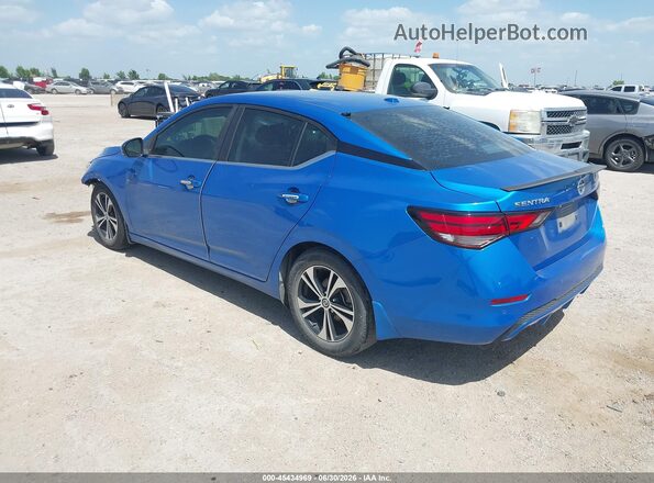 3N1AB8CV7LY236596 2020 NISSAN SENTRA Blue Задня ліва чверть