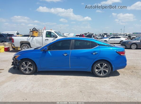 3N1AB8CV7LY236596 2020 NISSAN SENTRA Blue Панорамний вид салону 360°