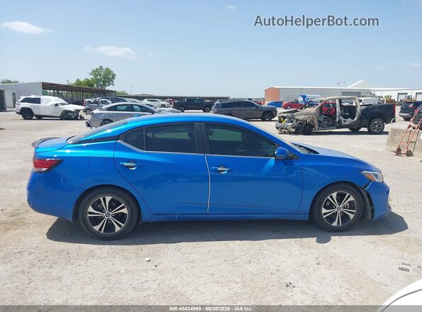 3N1AB8CV7LY236596 2020 NISSAN SENTRA Blue Вид задньої частини салону