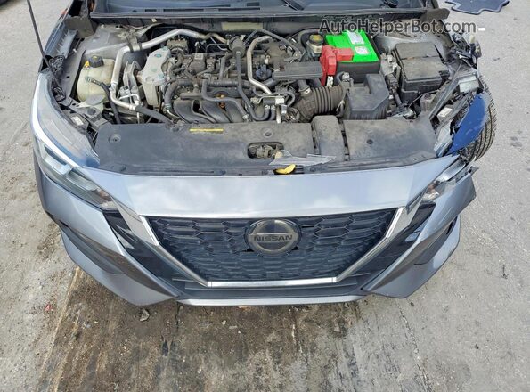 3N1AB8CV7MY222330 2021 NISSAN SENTRA Gray Widok wnętrza z tyłu