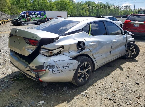 3N1AB8CV7MY250435 2021 NISSAN SENTRA Silver Rear right