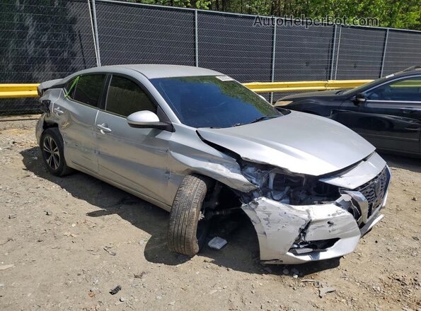 3N1AB8CV7MY250435 2021 NISSAN SENTRA Silver Front right