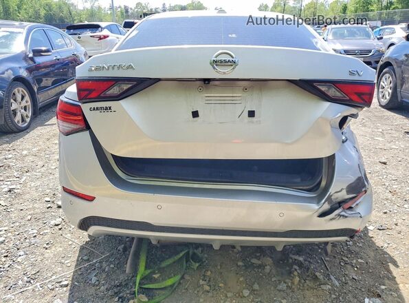 3N1AB8CV7MY250435 2021 NISSAN SENTRA Silver Rear view