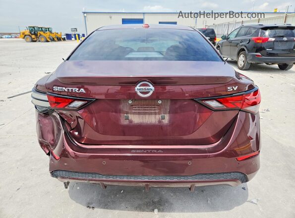 3N1AB8CV7MY257725 2021 NISSAN SENTRA Maroon Vista trasera