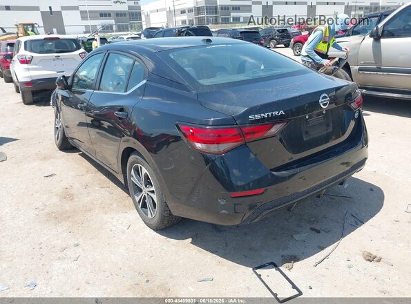 3N1AB8CV7MY292670 2021 NISSAN SENTRA Черный Задняя левая четверть