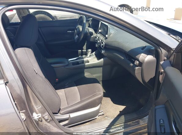 3N1AB8CV7MY295410 2021 NISSAN SENTRA Black Вид салону спереду