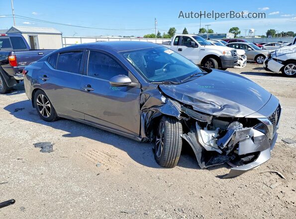 3N1AB8CV7MY302999 2021 NISSAN SENTRA Gray Передня права чверть