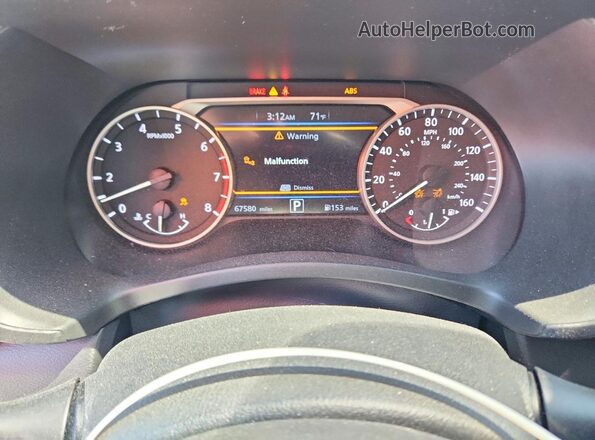 3N1AB8CV7NY283422 2022 NISSAN SENTRA Silver Widok zestawu wskaźników