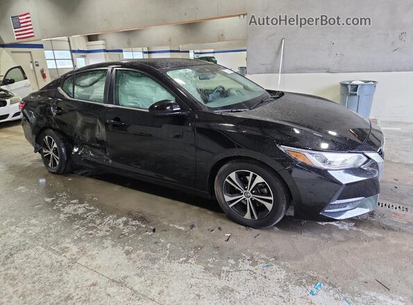 3N1AB8CV7PY265649 2023 NISSAN SENTRA Black VIN კოდის სტიკერის ხედი