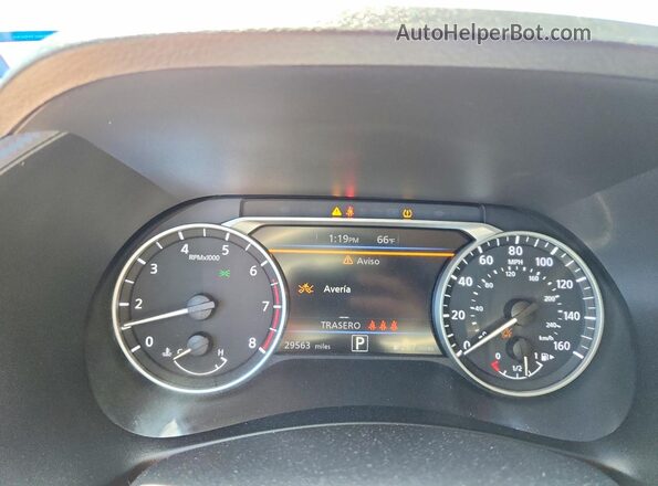 3N1AB8CV7RY205132 2024 NISSAN SENTRA Красный Вид щитка приборов