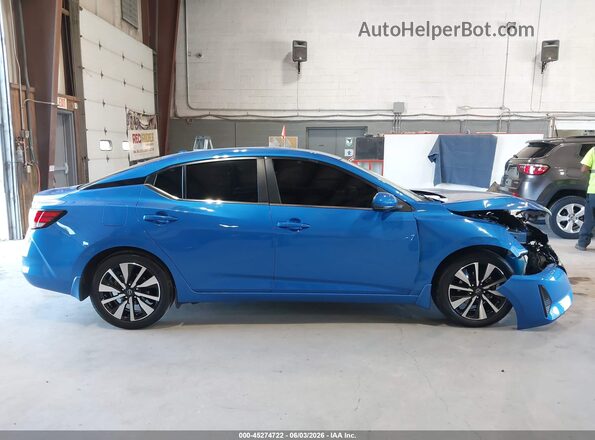 3N1AB8CV7RY322855 2024 NISSAN SENTRA Blue Панорамний вид салону 360°