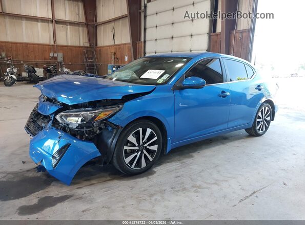 3N1AB8CV7RY322855 2024 NISSAN SENTRA Blue Передня ліва чверть