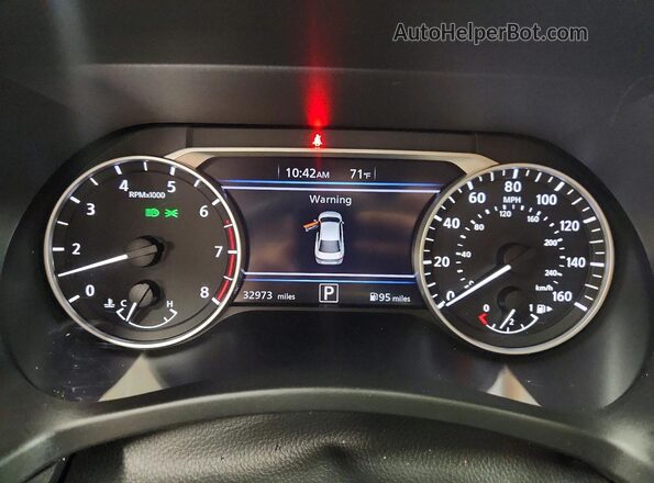 3N1AB8CV7SY236726 2025 NISSAN SENTRA Blue Вид щитка приладів