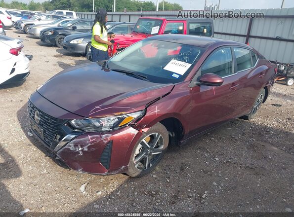 3N1AB8CV7SY302238 2025 NISSAN SENTRA Красный Передняя левая четверть