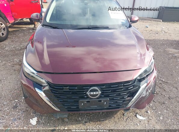 3N1AB8CV7SY302238 2025 NISSAN SENTRA Красный Вид панели приборов