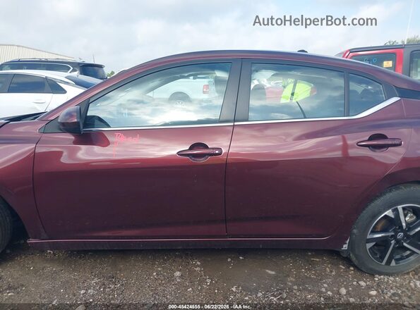 3N1AB8CV7SY302238 2025 NISSAN SENTRA Красный Вид задней части салона