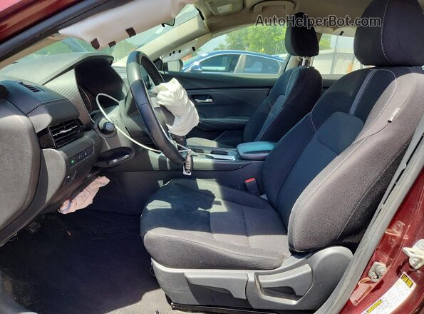 3N1AB8CV8LY227535 2020 NISSAN SENTRA Burgundy Vista interior delantera