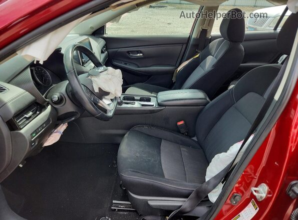 3N1AB8CV8LY237272 2020 NISSAN SENTRA Red Widok wnętrza z przodu