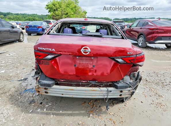 3N1AB8CV8LY237272 2020 NISSAN SENTRA Red Widok z tyłu