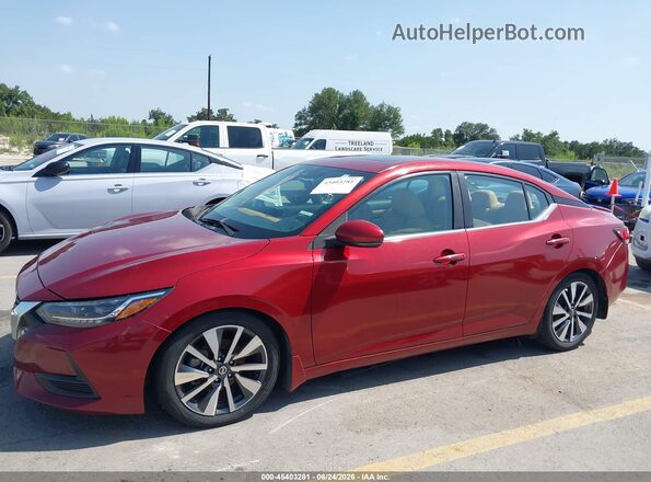 3N1AB8CV8LY257697 2020 NISSAN SENTRA Красный Панорамный вид салона 360°