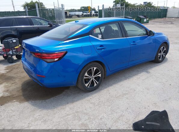 3N1AB8CV8MY211286 2021 NISSAN SENTRA Blue უკანა მარჯვენა