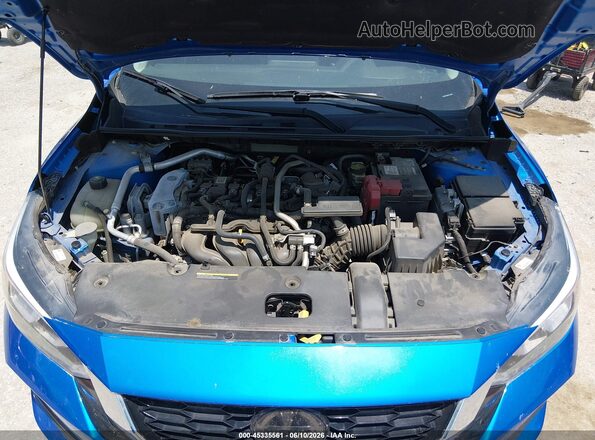 3N1AB8CV8MY211286 2021 NISSAN SENTRA Blue უკანა ხედი