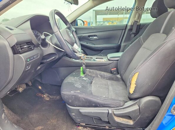 3N1AB8CV8MY266739 2021 NISSAN SENTRA Blue Вид салону спереду