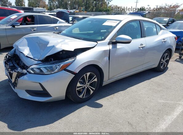 3N1AB8CV8MY293133 2021 NISSAN SENTRA Silver Front left