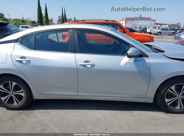 3N1AB8CV8MY293133 2021 NISSAN SENTRA Silver Rear interior view