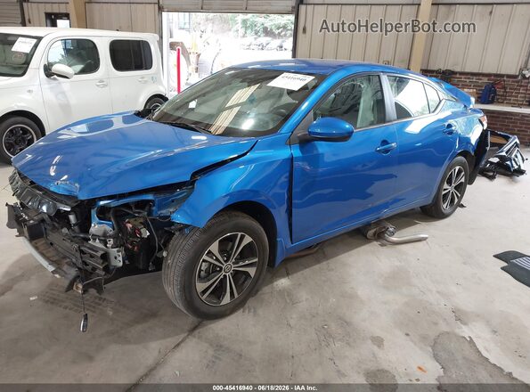 3N1AB8CV8PY273274 2023 NISSAN SENTRA Blue Передня ліва чверть
