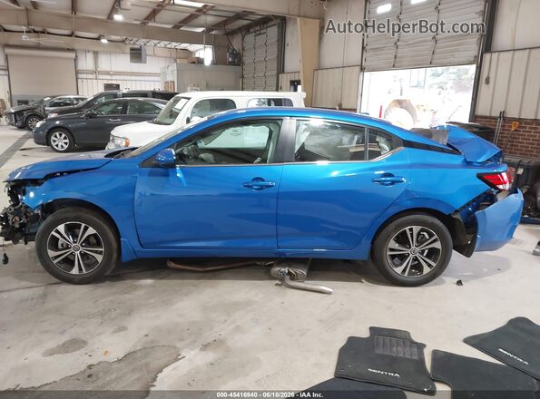 3N1AB8CV8PY273274 2023 NISSAN SENTRA Blue Панорамний вид салону 360°