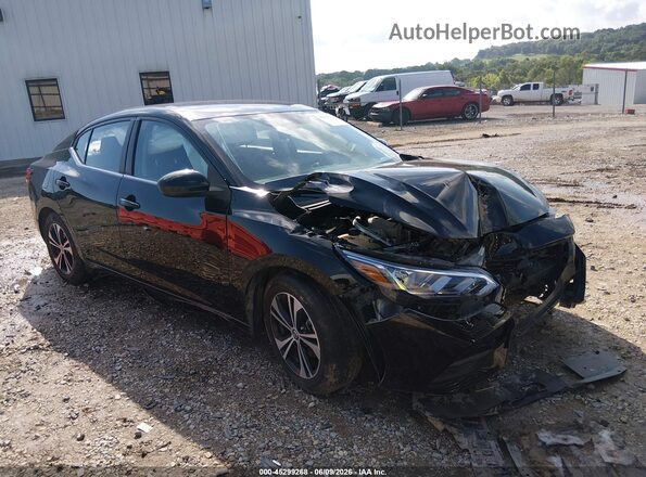 3N1AB8CV8PY306239 2023 NISSAN SENTRA Black Вид спереду