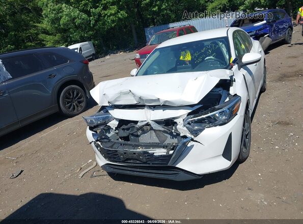 3N1AB8CV8RY230427 2024 NISSAN SENTRA White წინა პანელის ხედი