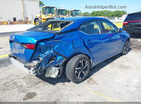 3N1AB8CV8RY347957 2024 NISSAN SENTRA Синий Задняя правая четверть