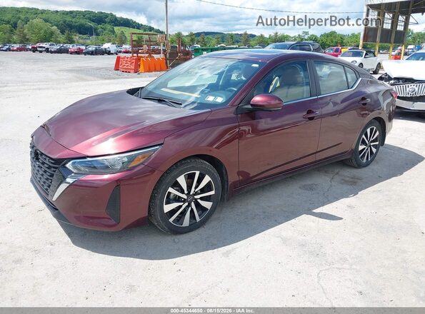 3N1AB8CV8RY388976 2024 NISSAN SENTRA Red Առջևի ձախ երեք քառորդ տեսարան