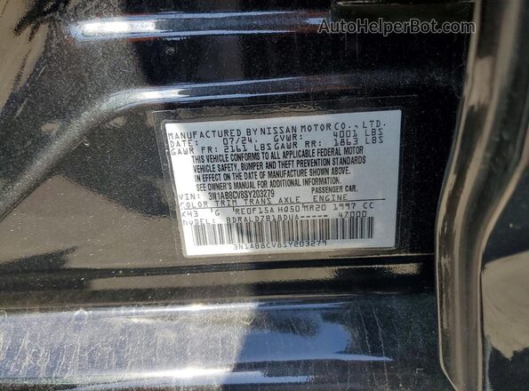 3N1AB8CV8SY203279 2025 NISSAN SENTRA Black Widok komory silnika